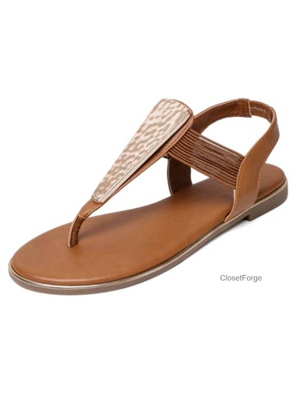 Women Flat Sandals Ankle Strap Thong T-Strap Summer Shoes